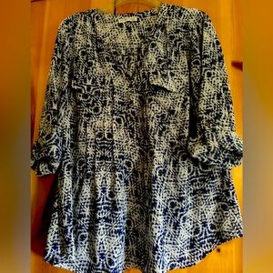 Notations 3/4 sleeve Blouse